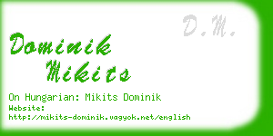 dominik mikits business card